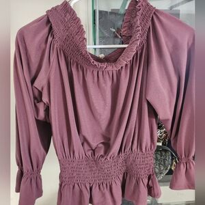 Express off the shoulder long sleeve